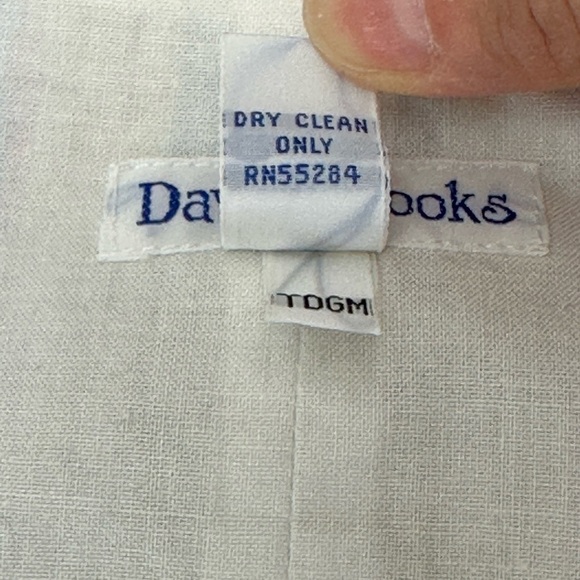 Vintage David Brooks Cotton Striped Button Front Vest Size 14 Summer NOS - Picture 5 of 11